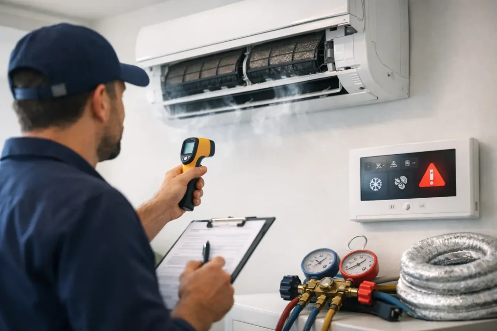 7 sinais de sistema mal dimensionado no ar-condicionado